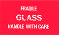 3 x 5 Inch (in) Size Fragile Glass Shipping Label (ZZ-DT-DL1150)