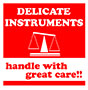 4 x 4 Inch (in) Size Delicate Instrument Label (ZZ-DT-DL1341)
