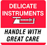 4 x 4 Inch (in) Size Delicate Instrument Label (ZZ-DT-DL1347)