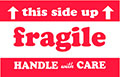 2 x 3 Inch (in) Size Fragile Shipping Label (ZZ-DT-DL1530)