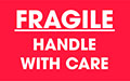 2 x 3 Inch (in) Size Fragile Shipping Label (ZZ-DT-DL1768)