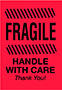 4 x 6 Inch (in) Size Fragile Shipping Label (ZZ-DT-DL1786)
