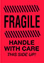 4 x 6 Inch (in) Size Fragile Shipping Label (ZZ-DT-DL1788)