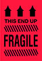 4 x 6 Inch (in) Size Fragile Shipping Label (ZZ-DT-DL1795)