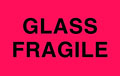 3 x 5 Inch (in) Size Fragile Glass Shipping Label (ZZ-DL2441)