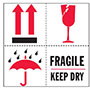 4 x 4 Inch (in) Size Red, White, and Black International Safe Handling Label (ZZ-IPM-317)