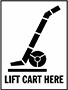 4 x 6 Inch (in) Size Black and White International Safe Handling Label
