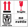 4 x 4 Inch (in) Size Red, White, and Black International Safe Handling Label (ZZ-IPM323)