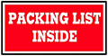 1.5 x 3 Inch (in) Size Red and White Shipping Label