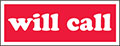 1 x 3 Inch (in) Size Red Color Shipping Label