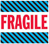 4 x 4 Inch (in) Size Fragile Shipping Label (ZZ-SCL-522)