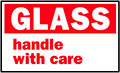 3 x 5 Inch (in) Size Glass Shipping Label (ZZ-SCL-558)