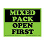 3 x 4 Inch (in) Size Fluorescent Green Color Shipping Label