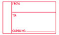 5 x 3 Inch (in) Size Red Color Shipping Label (ZZ-SCL-563)