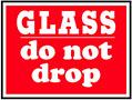 3 x 4 Inch (in) Size Glass Shipping Label (ZZ-SCL-595R)