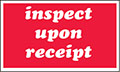 3 x 5 Inch (in) Size Red Color Shipping Label