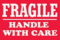 4 x 6 Inch (in) Size Fragile Shipping Label (ZZ-SCL-801R)