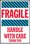 4 x 6 Inch (in) Size Fragile Shipping Label (ZZ-SCL-804)