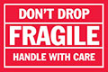4 x 6 Inch (in) Size Fragile Shipping Label (ZZ-SCL-810)