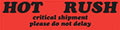 2 x 8 Inch (in) Size Rush Shipping Label