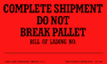 3 x 5 Inch (in) Size Fluorescent Red Color Shipping Label (ZZ-SCL548)