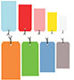 Pre-Strung Colored Shipping Tags